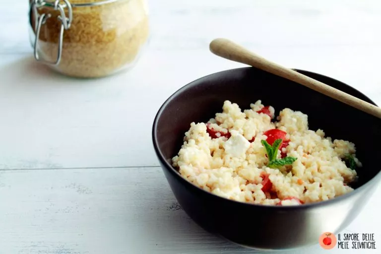 bulgur con feta e menta