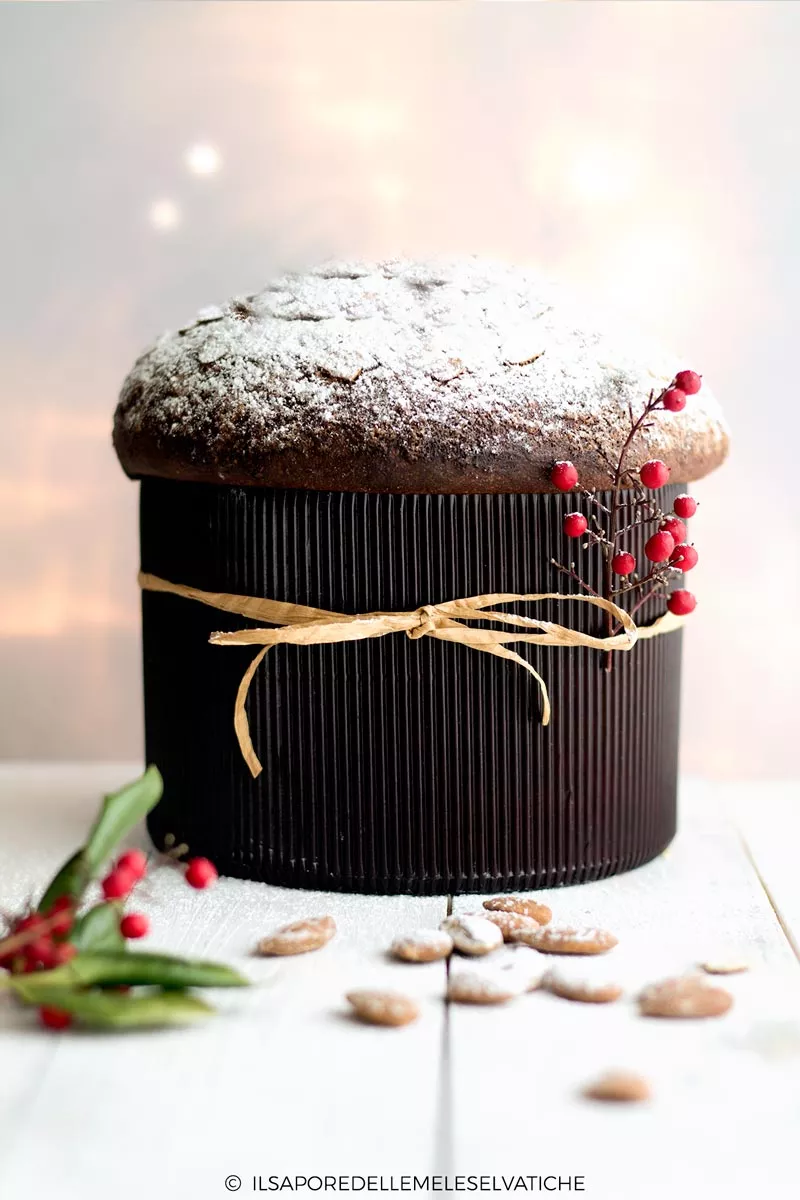 panettone con gocce di cioccolato